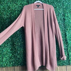 Forever 21 Dusty Rose Knit Cardigan